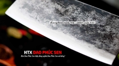 Dao chặt gà đa năng sắc bén - Thép nhíp ô tô - Cán gỗ tự nhiên khâu inox - G05
