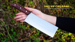 Dao chặt gà thép trắng - SGK08 DAO VIP CAO BẰNG