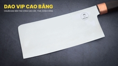 Dao chặt gà cán mun CG10M thép trắng cao cấp DAO VIP CAO BẰNG