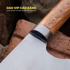 Dao xây thép trắng rèn thủ công bền đẹp đầm tay DXKR
