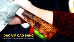 Dao chặt thái bản 10 thép nhíp cán gỗ tự nhiên CTB10, hàng chuẩn CỦA DAO VIP CAO BẰNG