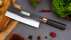 Bộ dao bếp nhíp xe chặt thái lọc đa năng cán gỗ mun CB89NMDD /  / HTX DAO PHÚC SEN