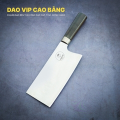 Dao chặt gà thép trắng cao cấp cán mun CG09M DAO VIP CAO BẰNG