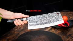 Dao chặt gà sắc bén - Thép nhíp ô tô - Cán mun khâu inox - N09TM
