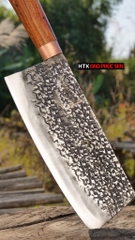 Dao chặt xương sắc bén - Thép nhíp ô tô - Cán cẩm khâu đồng - DCX05DD