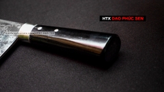 Dao chặt xương sắc bén - Thép nhíp ô tô - Cán mun khâu inox - G06M