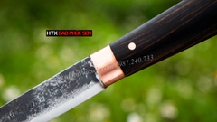 Dao bóc tỏi, gọt hoa quả cán gỗ mun DBTMDD, hàng chuẩn chính hãng CỦA DAO VIP - HTX DAO PHÚC SEN