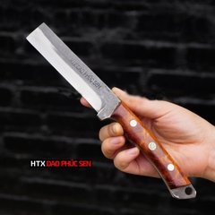 Dao mèo nhật mini thép nhíp xe cán gỗ cẩm MN11 ( ko kèm vỏ da)  / HTX DAO PHÚC SEN