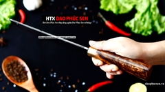 Dao chặt xương sắc bén - Thép nhíp ô tô - Cán cẩm khâu đồng - N10D