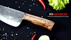DAO BẦU LỌC 20 thép nhíp xe cán gỗ tự nhiên - G09OCD /DAO VIP - HTX DAO PHÚC SEN