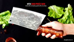 Dao chặt gà sắc bén -Thép nhíp ô tô - Cán ốp nu - N09OCD