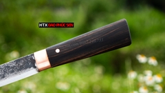 Dao bóc tỏi, gọt hoa quả cán gỗ mun DBTMDD, hàng chuẩn chính hãng CỦA DAO VIP - HTX DAO PHÚC SEN