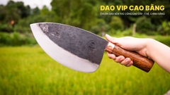Dao làm cá - Thép nhíp ô tô - Cán gỗ khâu đồng đỏ DLCDD, hàng chuẩn CỦA DAO VIP CAO BẰNG