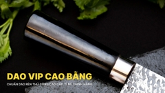 Dao thái 22 thép nhíp dập hoa văn - G03TM | DAO VIP CAO BẰNG