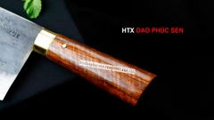 Dao thái phở bản 10 - Thép nhíp ô tô - Cán cẩm khâu đồng - GTPCD