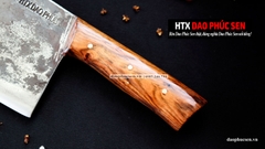 Dao chặt gà sắc bén -Thép nhíp ô tô - Cán ốp nu - N09OCD