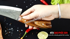 DAO LỌC - THÁI 01 CÁN GỖ TỰ NHIÊN G14 | DAO VIP - HTX DAO PHÚC SEN