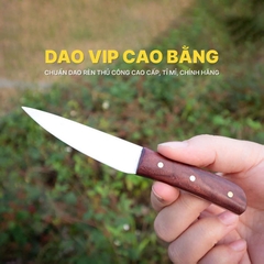 Dao nhỏ thép không gỉ cán gỗ cẩm DNC an toàn, vệ sinh, HÀNG CHUẨN CHÍNH HÃNG CỦA DAO VIP CAO BẰNG