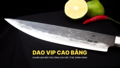 Dao phile sắc bén - Thép nhíp ô tô - Cán gỗ tự nhiên khâu inox - N05 | DAO VIP CAO BẰNG