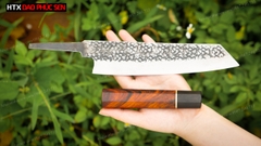 Cán dao Nhật bát giác gỗ mun, trắc CN07, hàng chuẩn của DAO VIP - HTX DAO PHÚC SEN