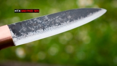 Dao bóc tỏi, gọt hoa quả cán gỗ mun DBTMDD, hàng chuẩn chính hãng CỦA DAO VIP - HTX DAO PHÚC SEN