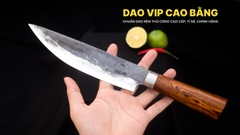 Dao phile sắc bén - Thép nhíp ô tô - Cán gỗ tự nhiên khâu inox - N05 | DAO VIP CAO BẰNG
