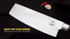 Dao thái thịt cá thép trắng cán mun - TKM DAO VIP CAO BẰNG