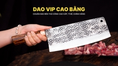 Dao chặt xương sắc bén - Thép nhíp ô tô - Cán cẩm khâu đồng - G06TDD DAO VIP CAO