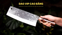 Dao chặt gà sắc bén - Thép nhíp ô tô - Cán cẩm - khâu đồng - G05TDD DAO VIP CAO BẰNG