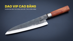 Dao thái nhíp xe cán gỗ Hương DN20H  DAO VIP CAO BẰNG