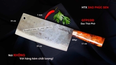 Dao thái phở bản 10 - Thép nhíp ô tô - Cán cẩm khâu đồng - GTPCDD