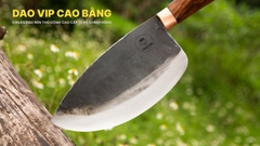Dao làm cá - Thép nhíp ô tô - Cán gỗ khâu đồng đỏ DLCDD, hàng chuẩn CỦA DAO VIP CAO BẰNG