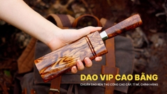 Dao bầu lọc 16 - Thép nhíp ô tô - Cán vỏ gỗ cẩm - G08VG DAO VIP CAO BẰNG