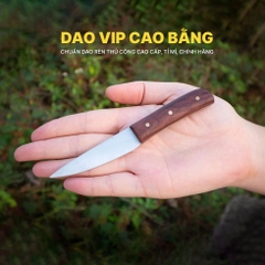 Dao nhỏ thép không gỉ cán gỗ cẩm DNC an toàn, vệ sinh, HÀNG CHUẨN CHÍNH HÃNG CỦA DAO VIP CAO BẰNG