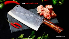 Dao chặt xương sắc bén - Thép nhíp ô tô - Cán ốp cẩm N10OCD