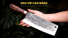 Dao chặt gà sắc bén - Thép nhíp ô tô - Cán cẩm - khâu đồng - G05TDD DAO VIP CAO BẰNG