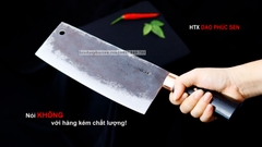 Dao chặt gà sắc bén - Thép nhíp ô tô - Cán mun khâu đồng - G05MDD