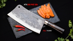 Dao chặt xương sắc bén - Thép nhíp ô tô - Cán mun khâu inox - N10M