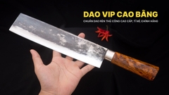 Dao chặt gà, chặt cây đa năng sắc bén- Thép nhíp ô tô - Cán gỗ tự nhiên khâu inox - G07 | DAO VIP CAO BẰNG