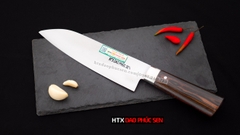 Dao lọc thái thép trắng cán mun - LKM