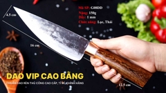 DAO BẦU LỌC 16 G08DD thép nhíp xe cán gỗ cẩm DAO VIP CAO BẰNG