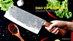 Dao chặt xương sắc bén - Thép nhíp ô tô - Cán ốp nu - G06OND DAO VIP CAO BẰNG