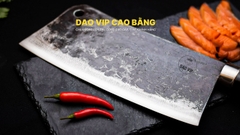 Dao chặt xương sắc bén - Thép nhíp ô tô - Cán mun khâu inox - N10M DAO VIP CAO BẰNG