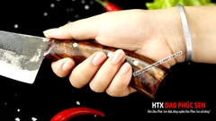 DAO LỌC - THÁI 01 CÁN GỖ TỰ NHIÊN G14 | DAO VIP - HTX DAO PHÚC SEN