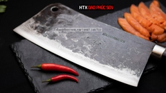 Dao chặt xương sắc bén - Thép nhíp ô tô - Cán mun khâu inox - N10M
