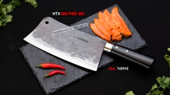 Dao chặt gà sắc bén -Thép nhíp ô tô - Cán mun khâu inox - N09M