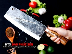 Dao chặt gà sắc bén - Thép nhíp ô tô - Cán cẩm khâu đồng - G05DD