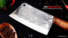 Dao chặt gà sắc bén -Thép nhíp ô tô - Cán ốp nu - N09OND