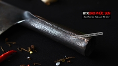 Dao thái sắc bén - Cán sắt thép nhíp ô tô S02, dễ mài lại, HÀNG CHUẨN CỦA DAO VIP - HTX DAO PHÚC SEN