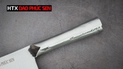 Dao thái thép trắng cao cấp cán sắt SDT09, hàng chuẩn chính hãng của DAO VIP - HTX DAO PHÚC SEN